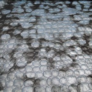 Gewatteerde stof, twee laags, antraciet/blauw, kl 92, B0495