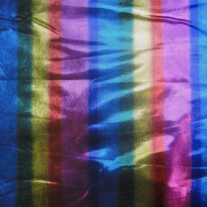 Lycra zwart regenboogstrepen, F1270