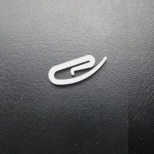 Gordijnhaak kunststof ca 2,8cm per stuk