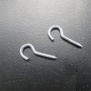 Haakje voor schroefdop gordijnspiraal per stuk