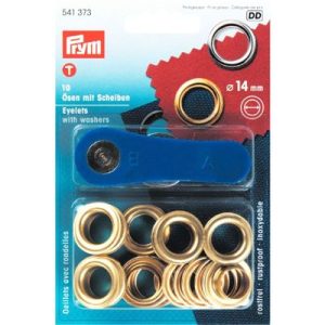 Ringen met schijven MS goudkleurig 14,0 mm, 10 stuks, 541373