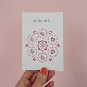 Ansichtkaart Bedankt