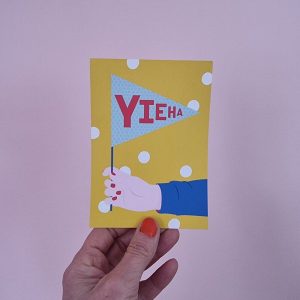 Ansichtkaart Yieha (op=op)