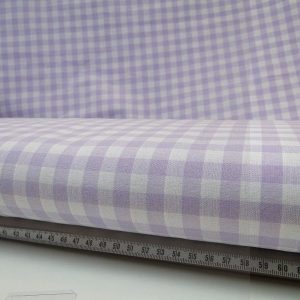 Katoen stof ruit lila met wit,1R043