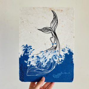 Blue whale (350 gram recycled plastic)