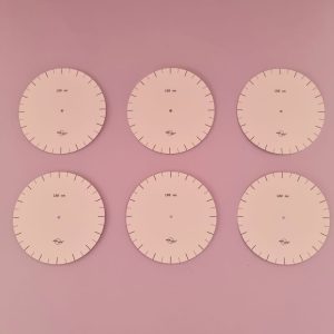 6 sjablonen maat Ø100 mm