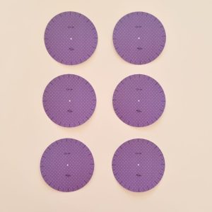 6 sjablonen maat Ø115 mm