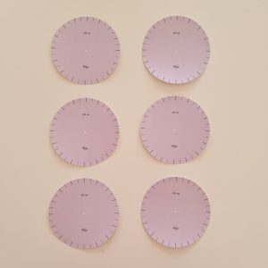 6 sjablonen maat Ø135 mm
