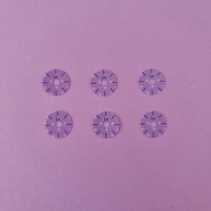 6 sjablonen maat Ø 15mm