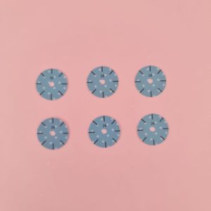 6 sjablonen maat Ø 20mm