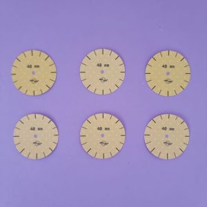 6 sjablonen maat Ø 40mm