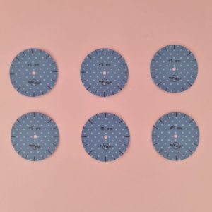 6 sjablonen maat Ø 45mm