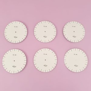 6 sjablonen maat Ø 75mm