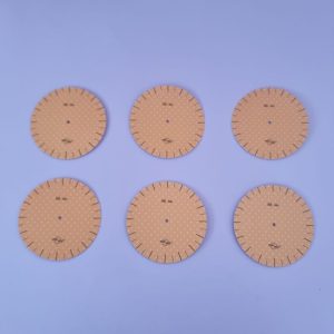 6 sjablonen maat Ø 80mm