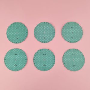 6 sjablonen maat Ø 90mm