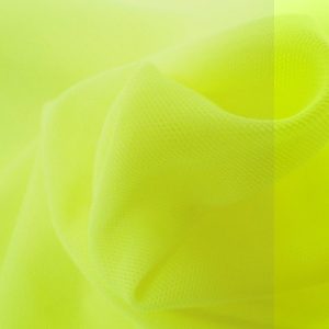 Tule mesh kant fluor geel. X1033