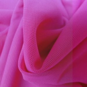 Tule mesh kant fuchsia. C944