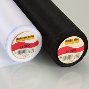 Vlieseline H200, in het wit of zwart